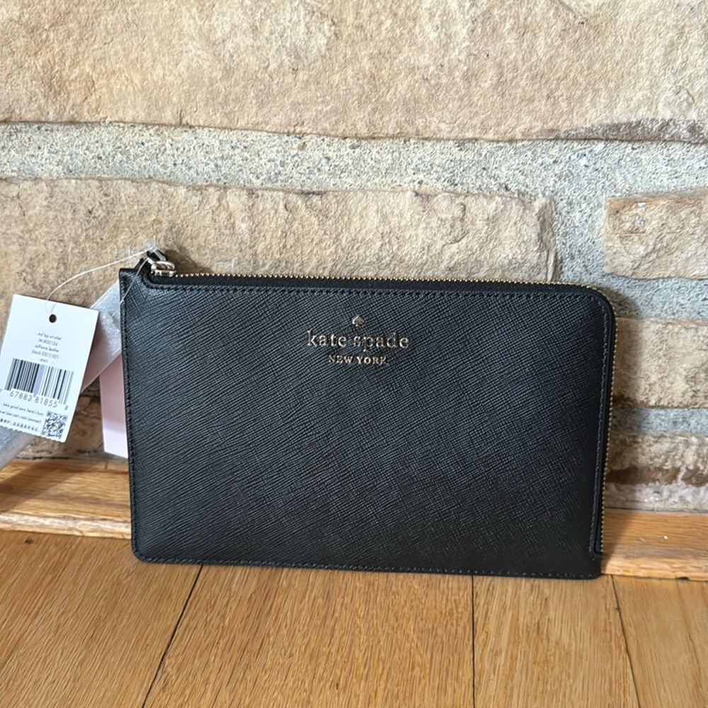 Kate Spade medium leather zip up wristlet